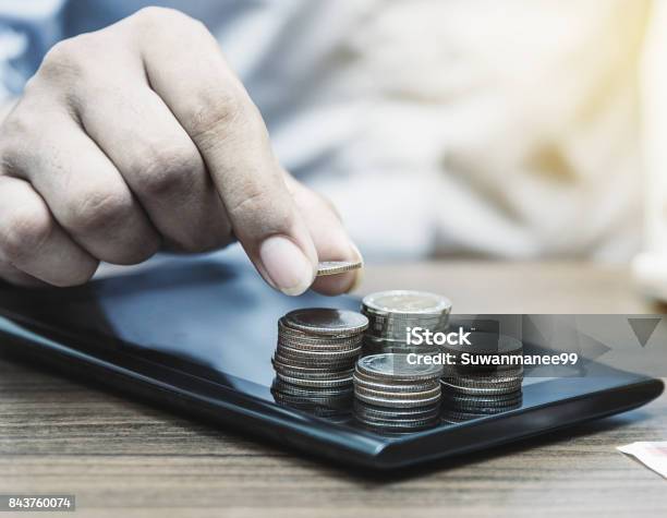 Online Banking And Internet Banking For Finance Concept Stock Photo - Download Image Now