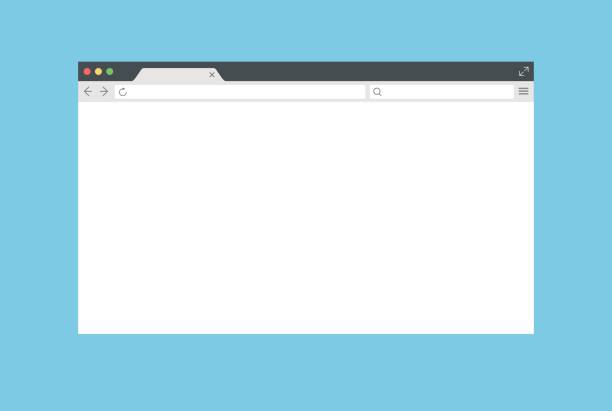 abstrakte webbrowserfenster - vektor-mockup - webbrowser stock-grafiken, -clipart, -cartoons und -symbole