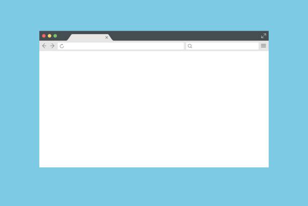ilustraciones, imágenes clip art, dibujos animados e iconos de stock de resumen de la ventana del explorador web - maquetado de vector - navegador
