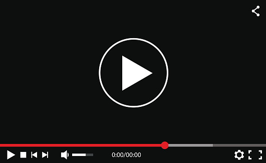 Abstract Video Player Interface Abstract Video Player Interface Vector Mockup Stock Illustration ...