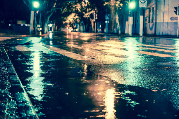 istock Rainy night in the big city 843763610