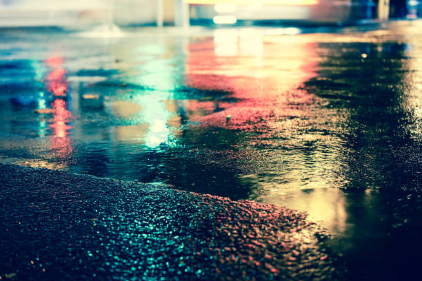 istock Rainy night in the big city 843764498