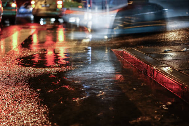 istock Rainy night in the big city 843768012