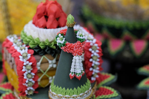 istock Flower tray for ceremony wedding in thailand 843771194