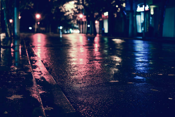 istock Rainy night in the big city 843771328