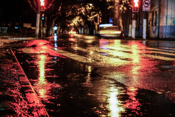 istock Rainy night in the big city 843771642