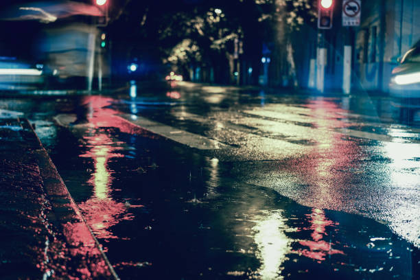 istock Rainy night in the big city 843771738