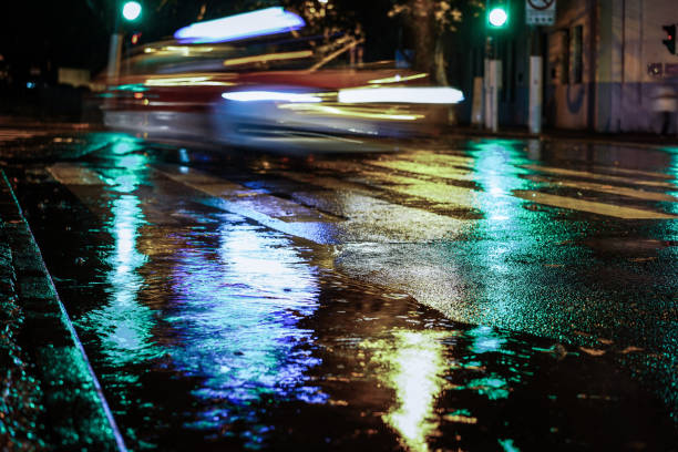 istock Rainy night in the big city 843771952