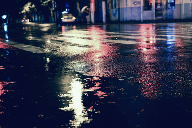 istock Rainy night in the big city 843774370