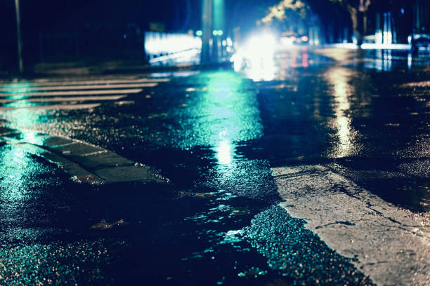 istock Rainy night in the big city 843774582