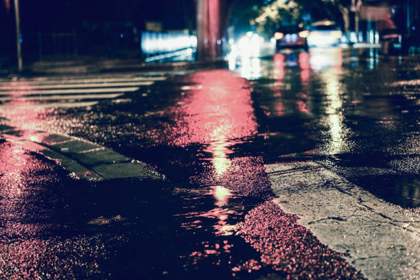 istock Rainy night in the big city 843774698