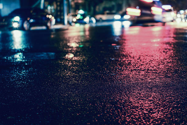 istock Rainy night in the big city 843779264