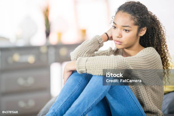 Depression Stock Photo - Download Image Now - Teenager, Teenage Girls, Sadness