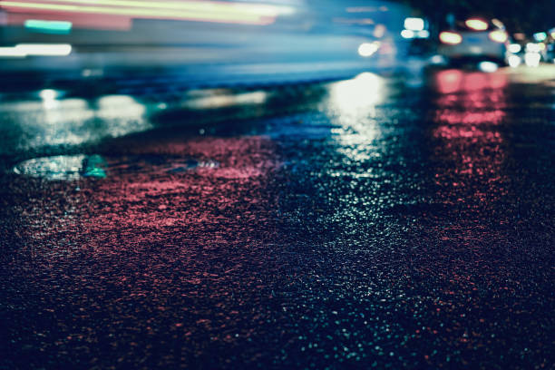 istock Rainy night in the big city 843781624