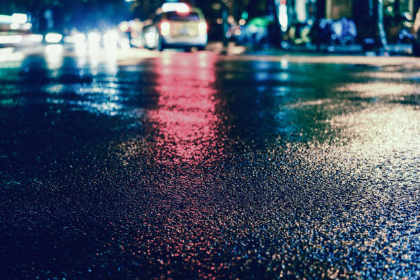 istock Rainy night in the big city 843781664