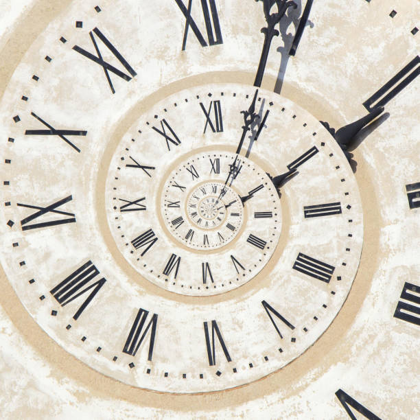 istock Droste effect of clock on the tower 843781854