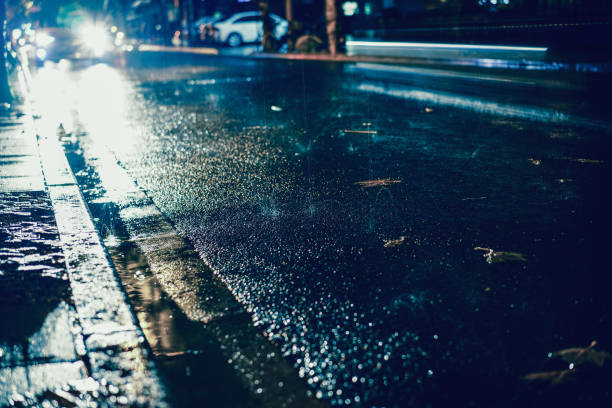 istock Rainy night in the big city 843782298
