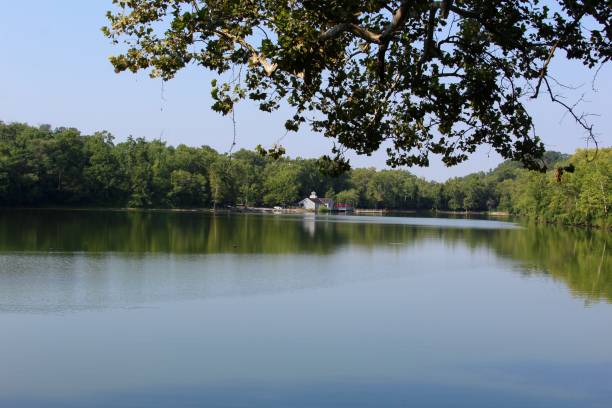 istock Boathouse and Lake 843785760