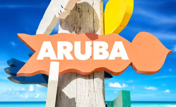 Aruba directional sign