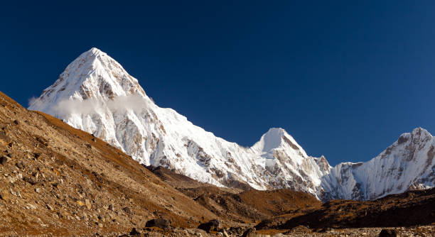 istock Pumo Ri Himalaya Mountain peak in Nepal 843793884