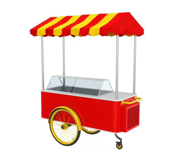 istock Food Cart Isolated 843797564