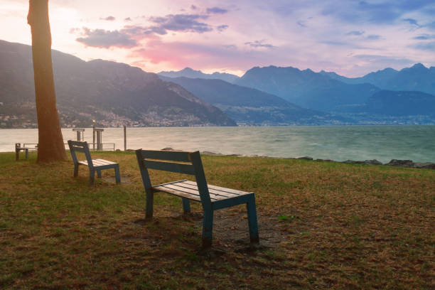 istock Sunset on the beautiful Lake Como 843800248