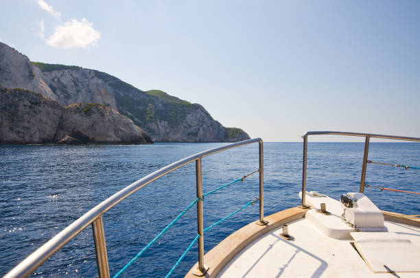 istock Sailing near Zakynthos coast, Greece 843807636