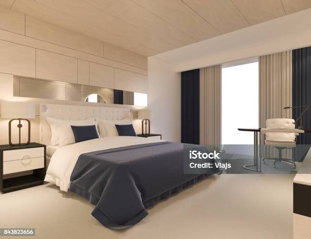 Hotel Room Stock Photo - Download Image Now - Hotel Room, Bed - Furniture, Bedroom