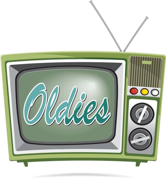 illustrations, cliparts, dessins animés et icônes de vecteur de tv vintage - electrical equipment obsolete electronics industry old