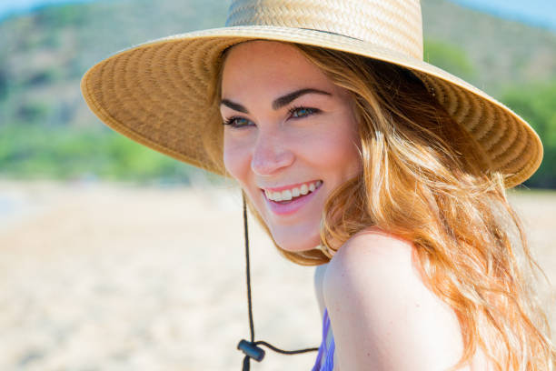 woman on the beach