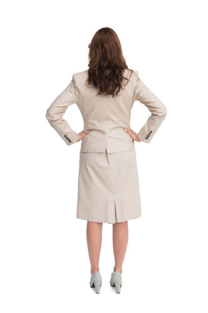 istock Businesswoman standing back to camera 843833038
