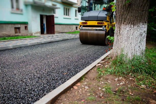istock Background of asphalt roller that stack and press hot asphalt. Road repair machine 843836956