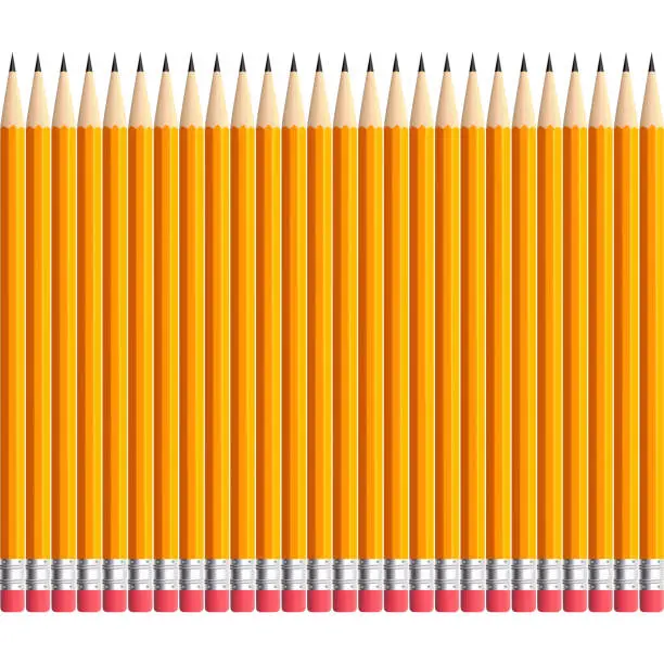 Vector illustration of background Pencils,Vertical pencils pattern for drawing