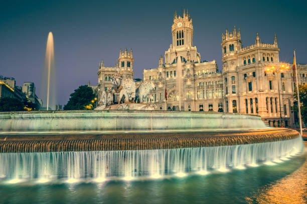 istock Plaza de la Cibeles (Cybele's Square) - Central Post Office (Palacio de Comunicaciones), Madrid, Spain. 843840576