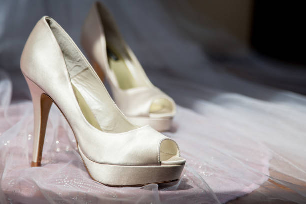 istock Elegant High heels bridal shoes 843843664