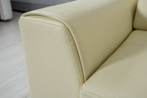 istock color cream leather texture close-up, couch 843850780