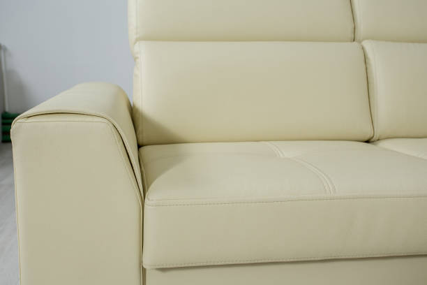istock color cream leather texture close-up, couch 843850782