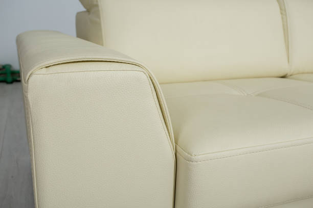 istock color cream leather texture close-up, couch 843850794