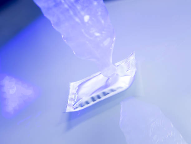 istock Rubber latex condom male contraceptive 843857110