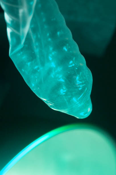 istock Rubber latex condom male contraceptive 843857230