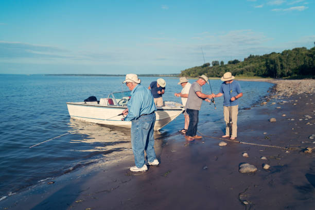 istock Active seniors brothers on a fishing trip. 843859806