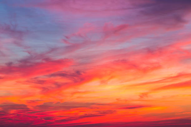 Cielo drammatico del mattino - foto stock