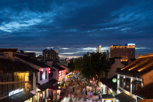 istock Typical Chinese Commercial Street 843889178