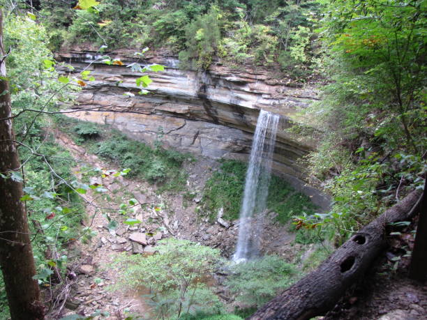 fällt in den canyon - ohio river valley stock-fotos und bilder