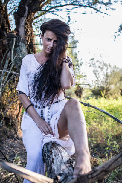 istock Gypsy woman on the branch 843895762