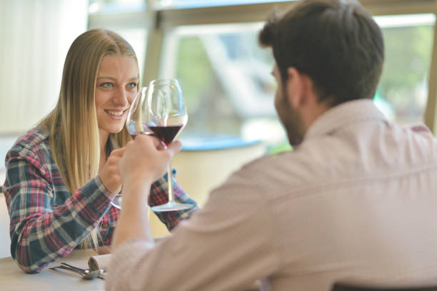 istock Happy lovers celebrating their anniversary 843896118