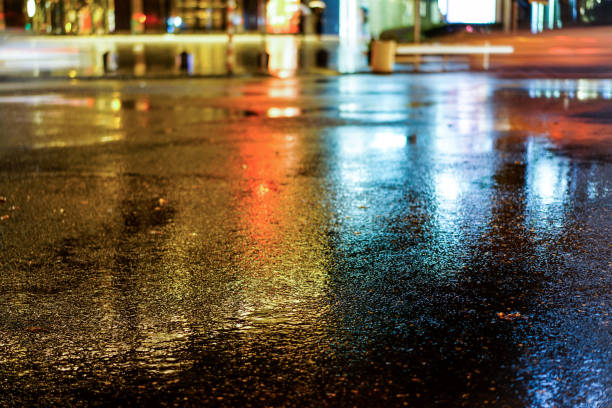 istock Rainy night in the big city 843896676