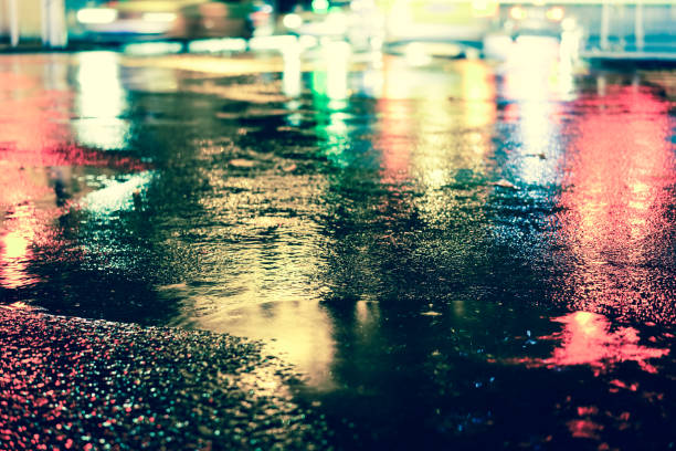istock Rainy night in the big city 843896836