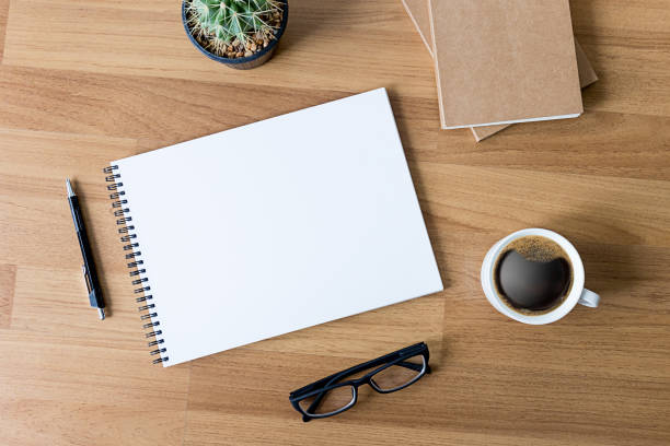 istock Blank catalog and book , magazines,book mock up on wood background 843903414