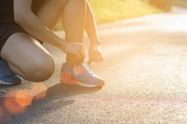 istock Runner woman running in the garden 843906332